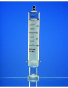 Ganzglasspritze 1 ml: 0,05 Luer-Lock Konus braun graduiert