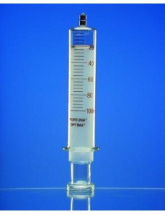 Strzykawka ze szkła 30 ml: 1 końcówka Luer-Lock podziałka