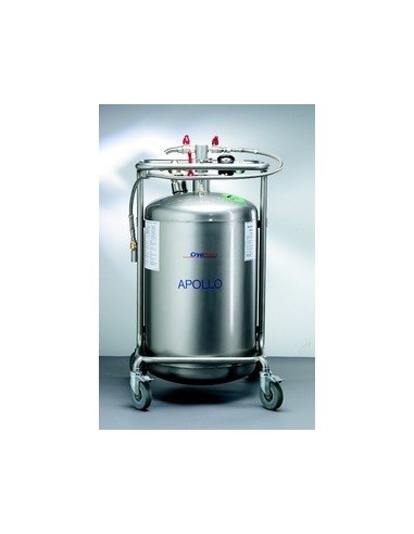 Vaccumisolated stainless steel container for liquid nitrogen
