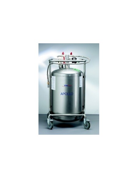 Vaccumisolated stainless steel container for liquid nitrogen