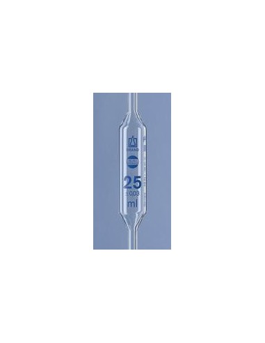 Volumetric pipette 1 ml AR-glass class AS conform two marks
