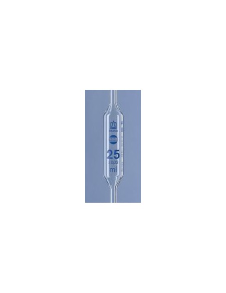 Volumetric pipette 25 ml AR-glass class AS conform one mark