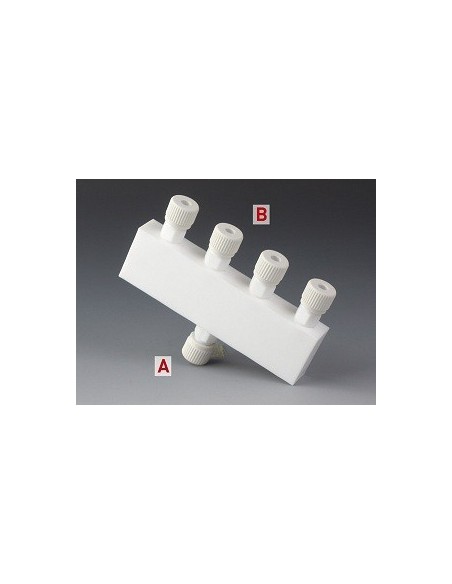 Distributor PTFE 1x Ø 4 mm 4x Ø 4 mm