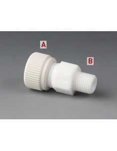 Einschraub-Verbindungsstück PTFE Ø 10 mm NPT 3/8"