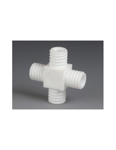 Łącznik fkręcający forma krzyżowa PTFE GL 14 Ø 6,5 mm
