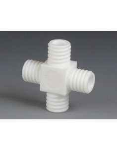 Łącznik fkręcający forma krzyżowa PTFE GL 25 Ø 14,5 mm