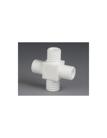 GL Tube Fitting Cross PTFE GL 25 Ø 14,5 mm
