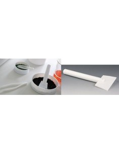 Skrobak PTFE długość 200 mm szerokość łopatki 120 mm Ø 20 mm