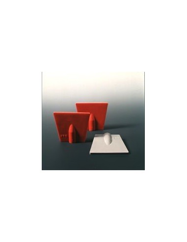 Rubber Spatulas Natural Rubber red 5 mm hole for insert pack 10