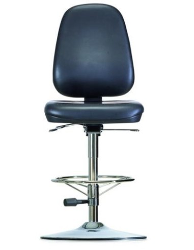 Reinraum-Hochstuhl mit Tellerfuß WS 1711 T RR ESD Classic Sitz