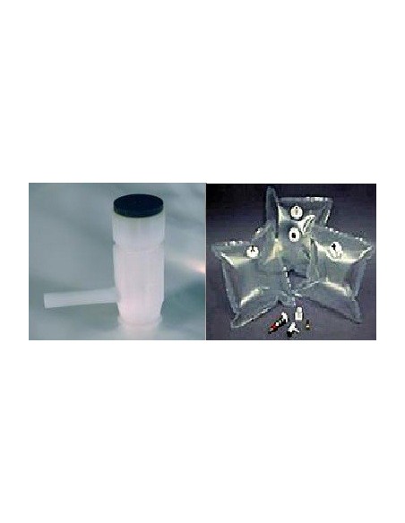 Worek na próbkę gazu 2L Tedlar 23x23 cm zawór PP plus septa