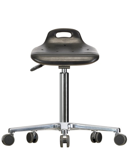 Rotary stool with castors WS4020 ESD Classic seat with Soft-PU