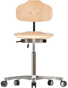 Krzesło wysokie na kółkach Classic WS1011.20 siedzisko/oparcie