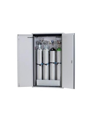 Gas cylinder cabinet G90.205.120 for four 50-liter-bottles grey