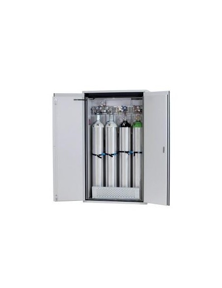 Gas cylinder cabinet G90.205.120 for four 50-liter-bottles grey
