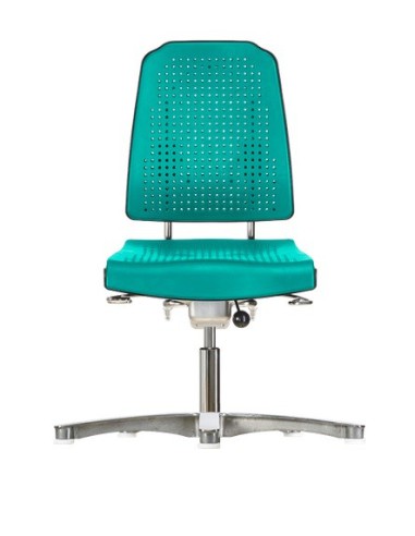 Chair with glides Klimastar WS9210 seat/backrest with Soft-PU