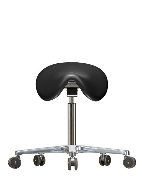 Saddle chair with castors WS3520 PU Classic seat with Soft-PU