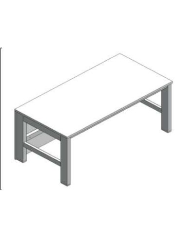 Microscope table fixed height without vibration damping WxDxH