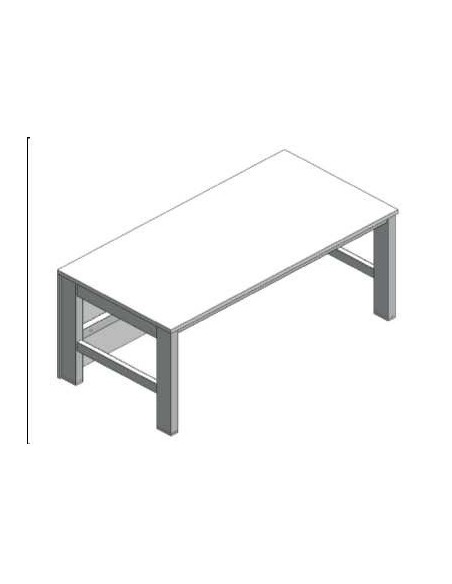 Microscope table fixed height without vibration damping WxDxH