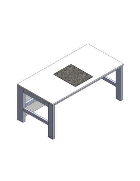 Mikroskoptisch passive Schwingungsdämpfung mit Granitplatte BxT