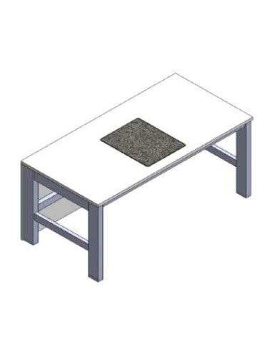 Microscopic table fixed height passive vibration damping