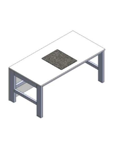 Microscopic table fixed height passive vibration damping