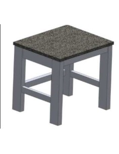 Microscopic table vibration damping with granite top - worktop