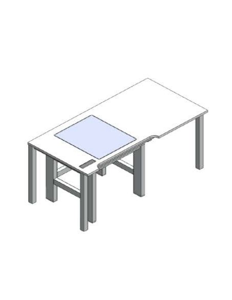 Microscope table table-in-table active vibration max. damping