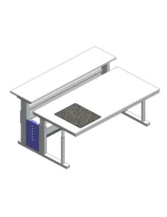 Microscope stage adjustable vibration damping granite WxDxH