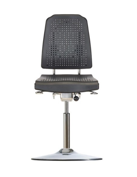 Hochstuhl mit Tellerfuß Klimastar WS 9211 TPU Soft-PUR-Sitz und