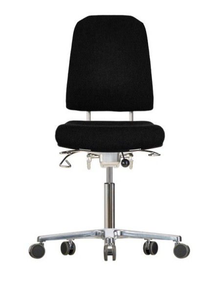 Chair with castors Klimastar WS9320 seat/backrest with fabric