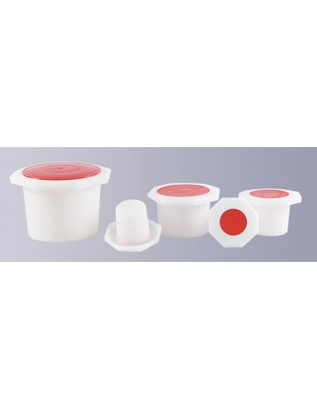 Achtkant-Deckelstopfen NS 14/15 PE-HD natur VE 10 Stck.