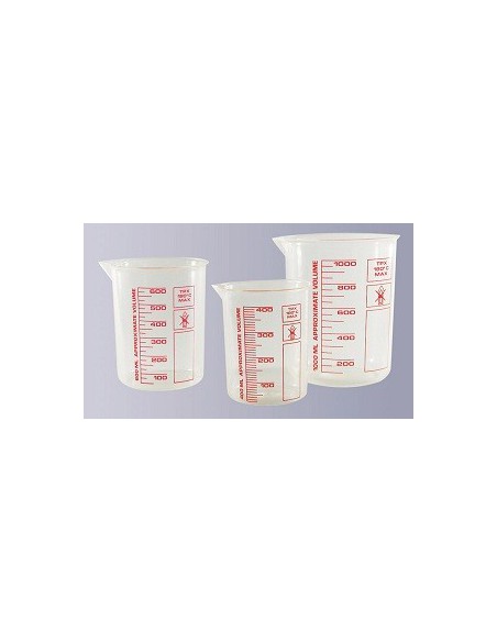 Griffin beaker 10 ml highly transparent printed red scale pack