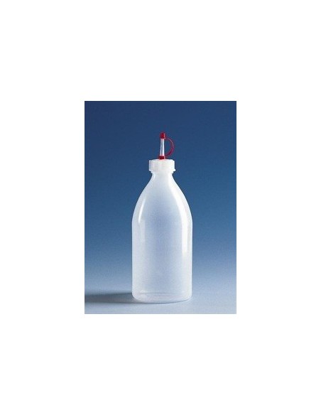 Wkraplacz wąskoszyjna PE-LD 2000mL z nasadką do zakraplacza GL28