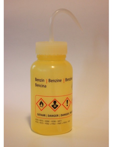 Tryskawka Benzin 500 ml PE-LD szerokoszyjna żółta op. 5 szt.