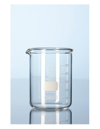Beaker 600 ml Duran Super Duty low form graduation spout pack