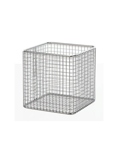 Basket 18/10 steel electrolytically LxWxH 120x120x110 mm