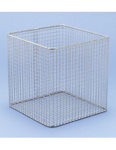 Kosz druciany stal 18/10 E-poler. DxSxW 160x160x160 mm