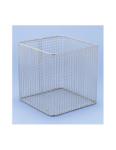 Kosz druciany stal 18/10 E-poler. DxSxW 160x160x160 mm