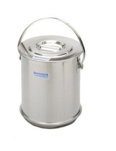 Insulate container with lid double wall 18/10 stainless 10 L
