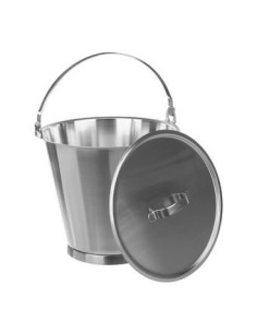 Bucket 18/10 Steel 10 L graduated without lid