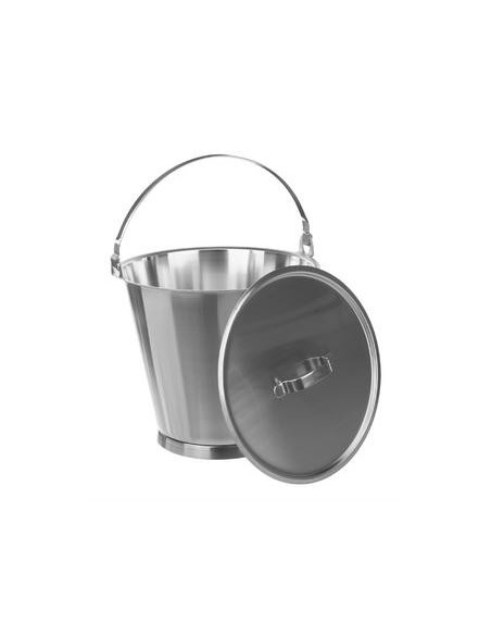 Bucket 18/10 Steel 10 L graduated without lid