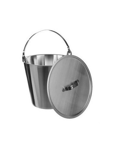 Bucket 18/10 Steel 12 L graduated without lid
