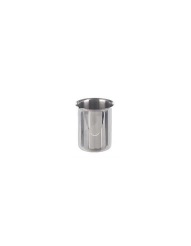 Beaker 100 ml stainless steel rim