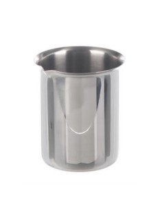 Beaker 3000 ml stainless steel rim spout