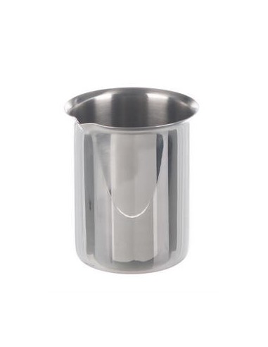 Becher 5000 ml Edelstahl Rand Ausguss