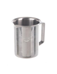 Becher 3000 ml Edelstahl Rand Griff