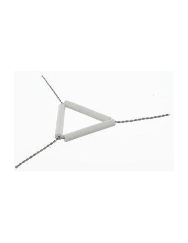 Triangles with clay tubes steel zincked length 70 mm