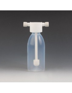 Gas washbottle PFA 250 ml head and frit of PTFE