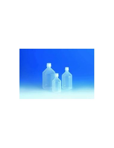 Reagent bottle narrow mouth PP 500 ml with screw cap pack 10